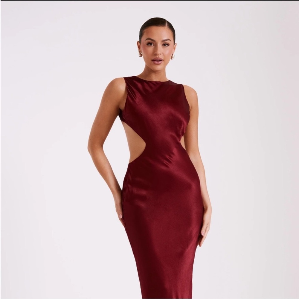 Meshki Maroon Electra Dress
